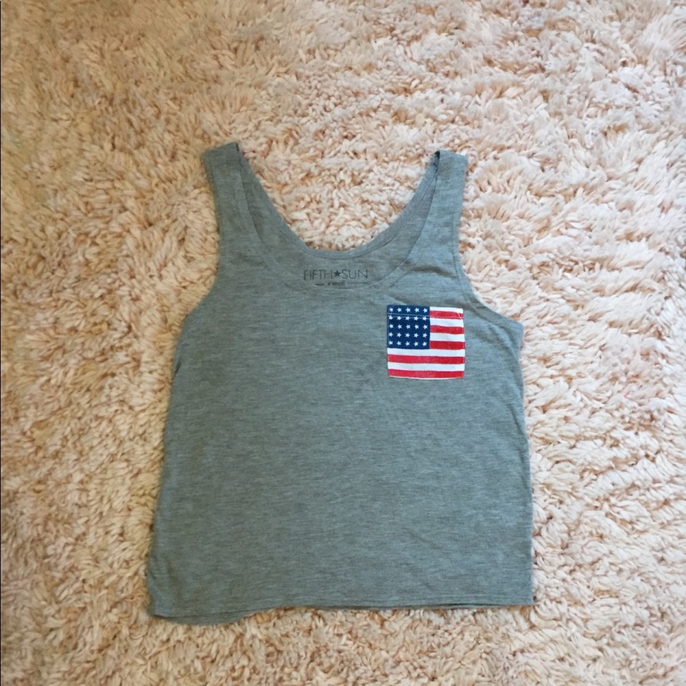American Flag Tank Top
